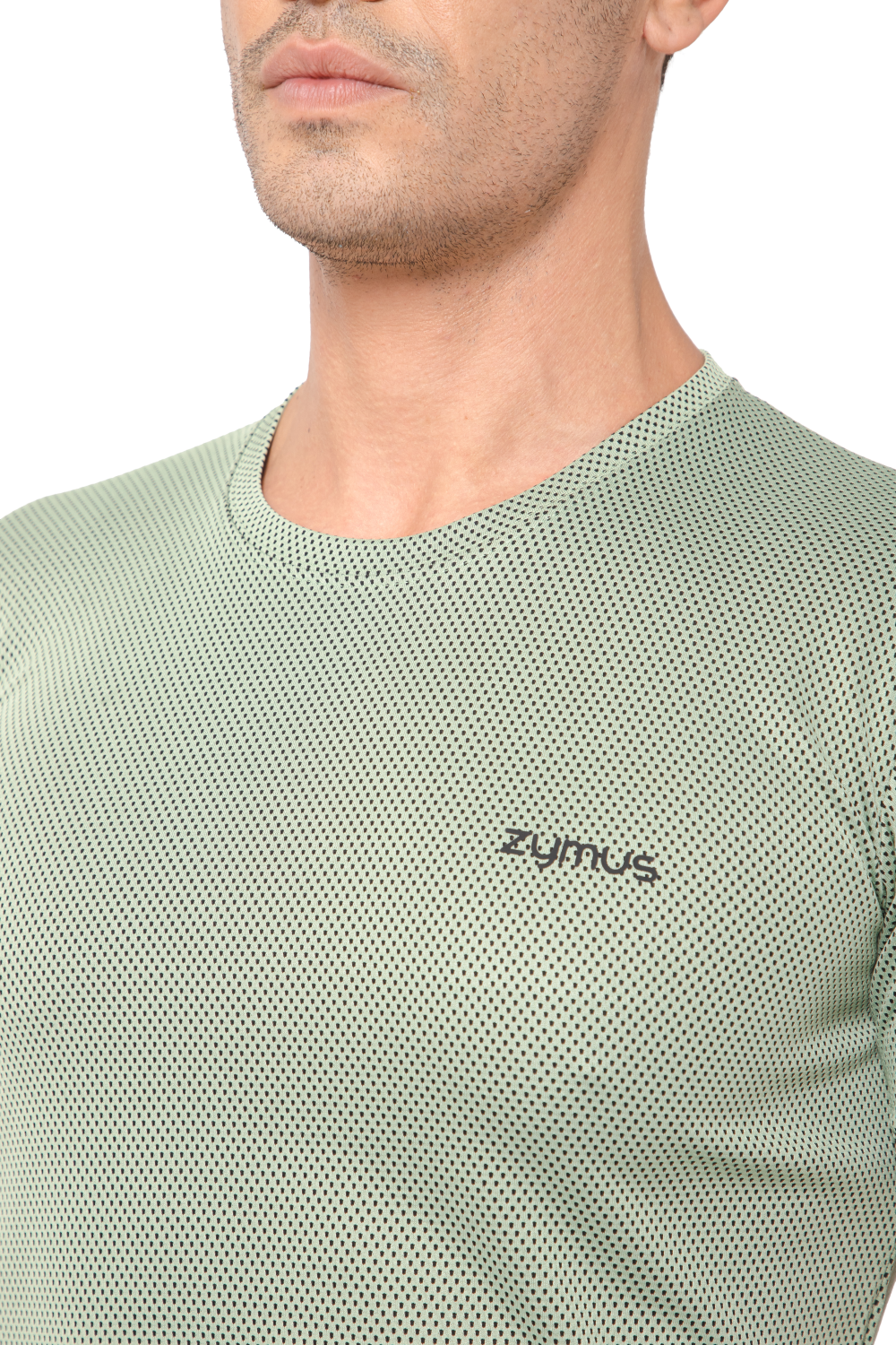 Zymus Men's Green Sports & Casual T-Shirt: Performance Meets Style