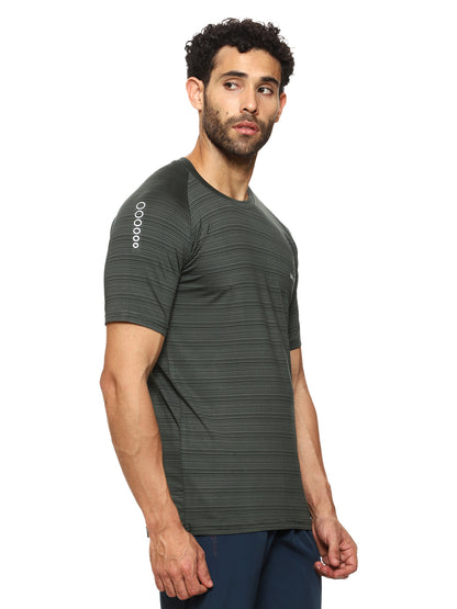 Maxfit Round Neck Grey Regular Fit T-Shirt