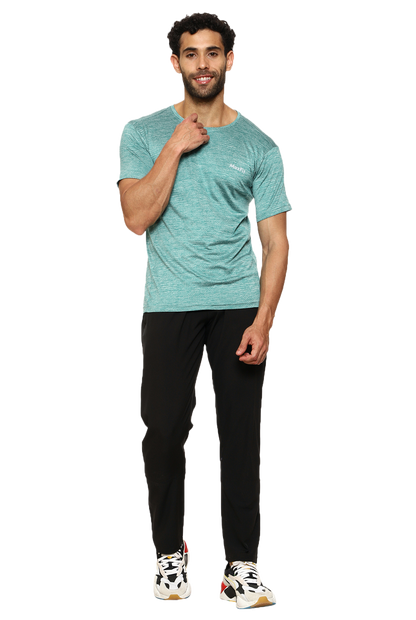 Maxfit Round Neck Green Regular Fit T-Shirt