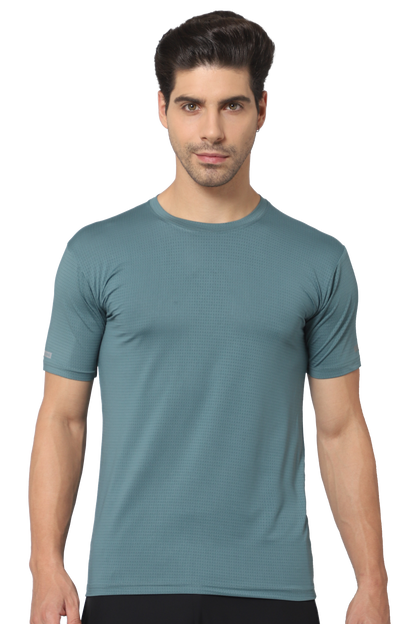 Zymus Men Regular Fit Green T-Shirt