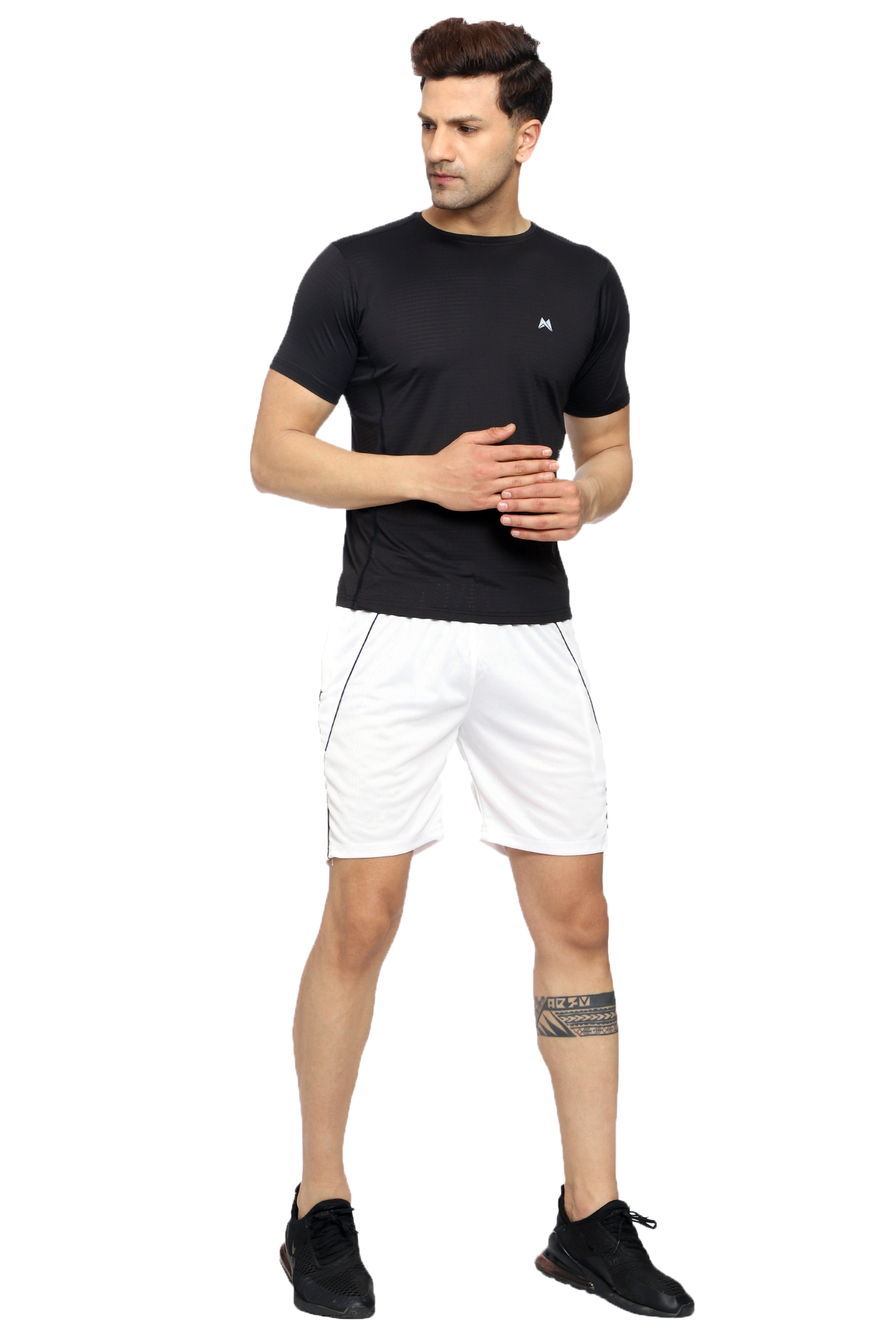 Maxfit Men Regular Fit Black Cool Run T-Shirt