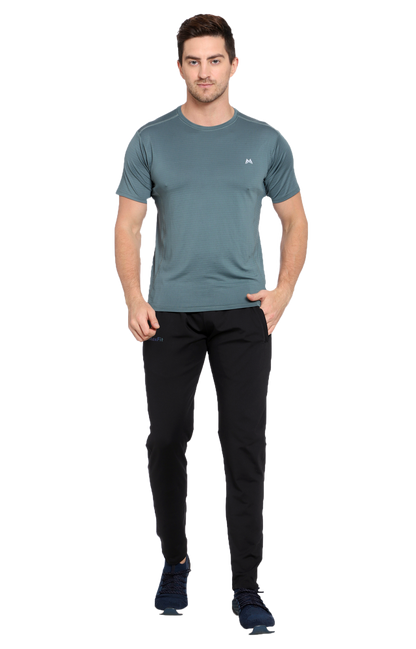 Maxfit Men Regular Fit Green Cool Run T-Shirt