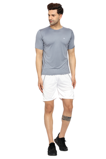 Maxfit Men Regular Fit Grey Cool Run T-Shirt