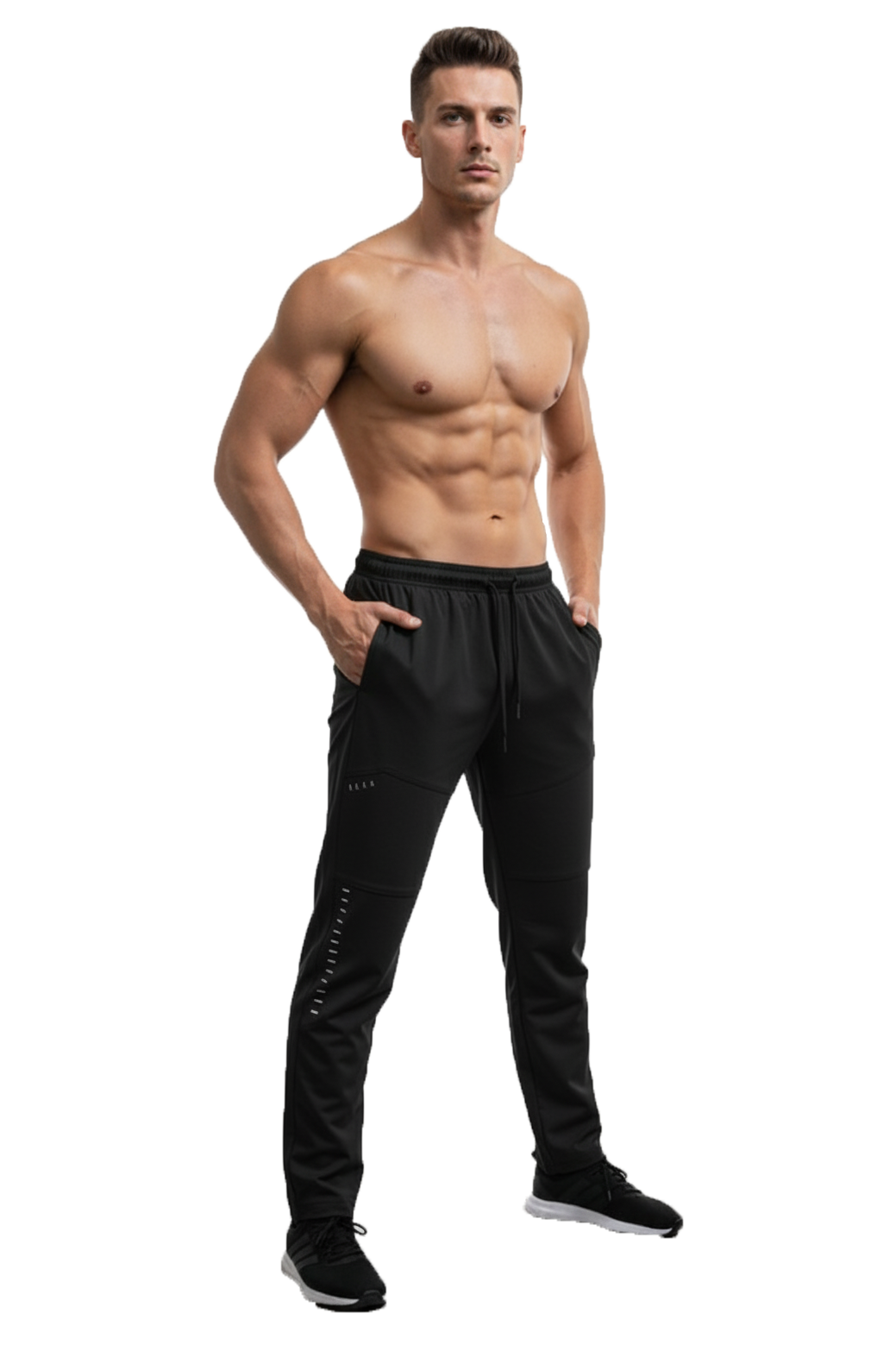 Mexofit Black Mens Regular Fit Furious Track Pants: Unleash Your Speed