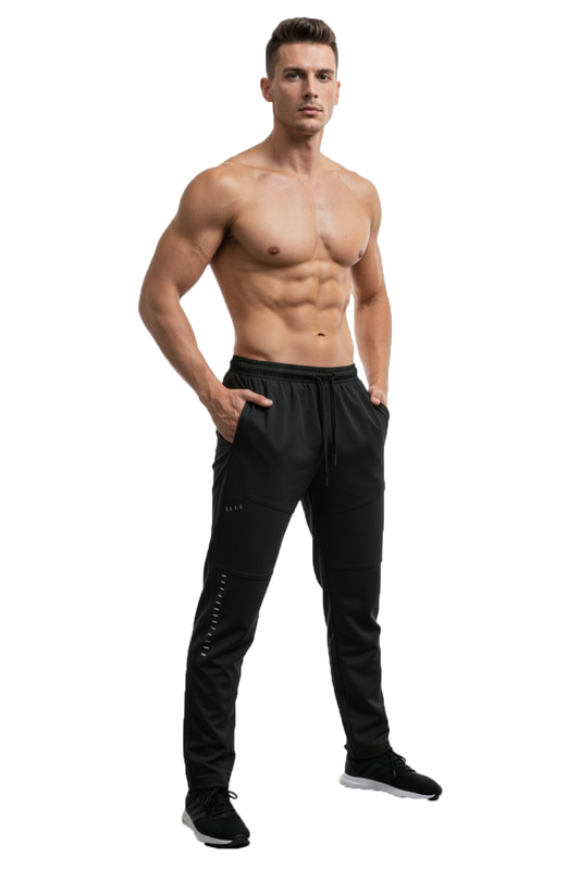Mexofit Black Mens Regular Fit Furious Track Pants: Unleash Your Speed