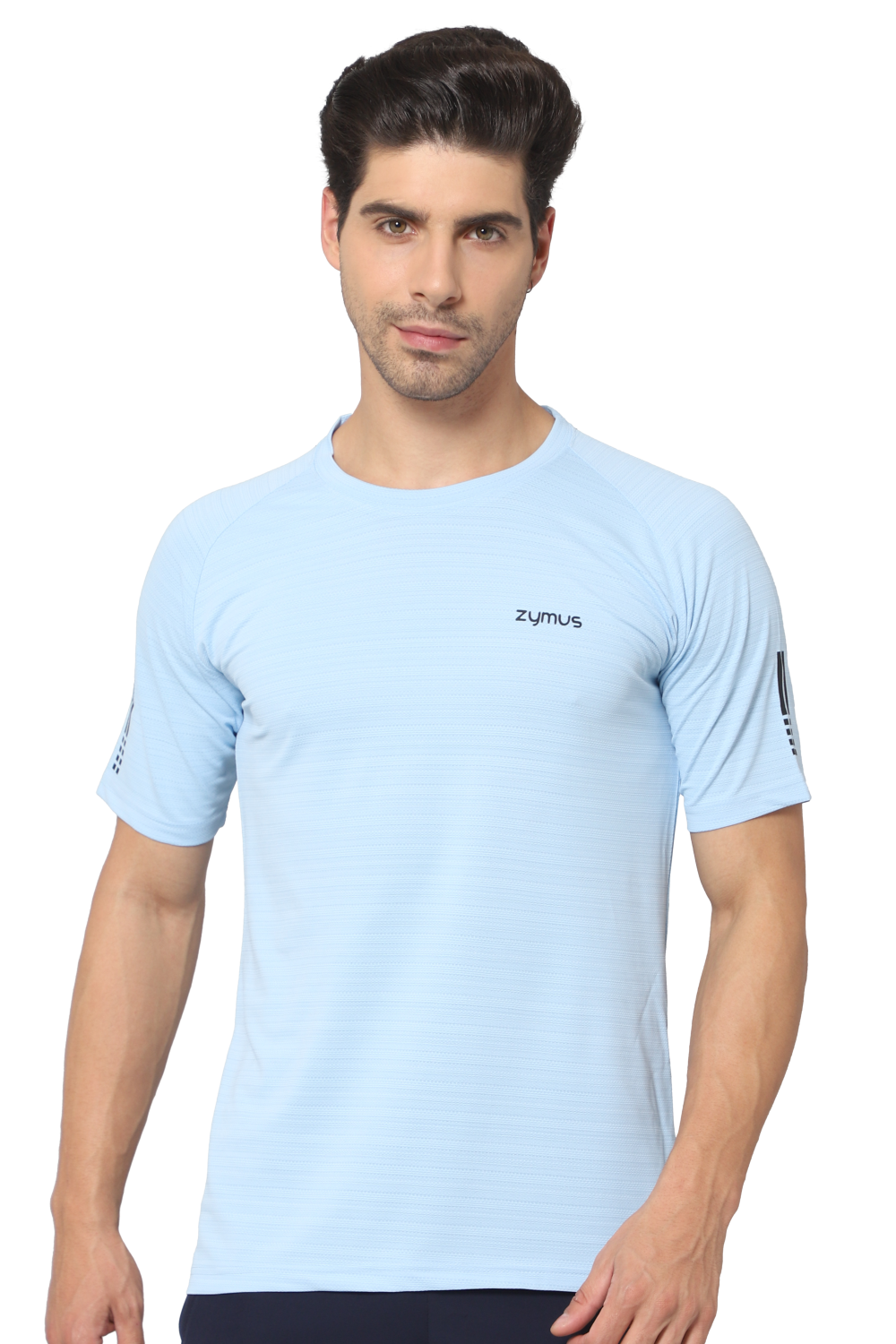 Zymus Men Regular Fit Blue T-Shirt