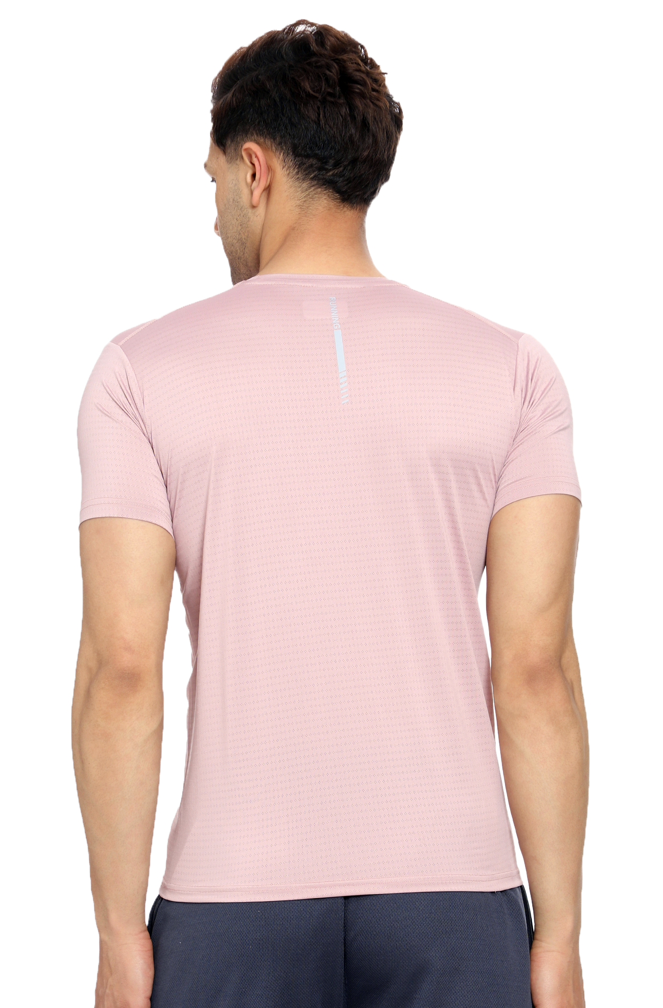 Maxfit Men Regular Fit Peach Cool Run T-Shirt