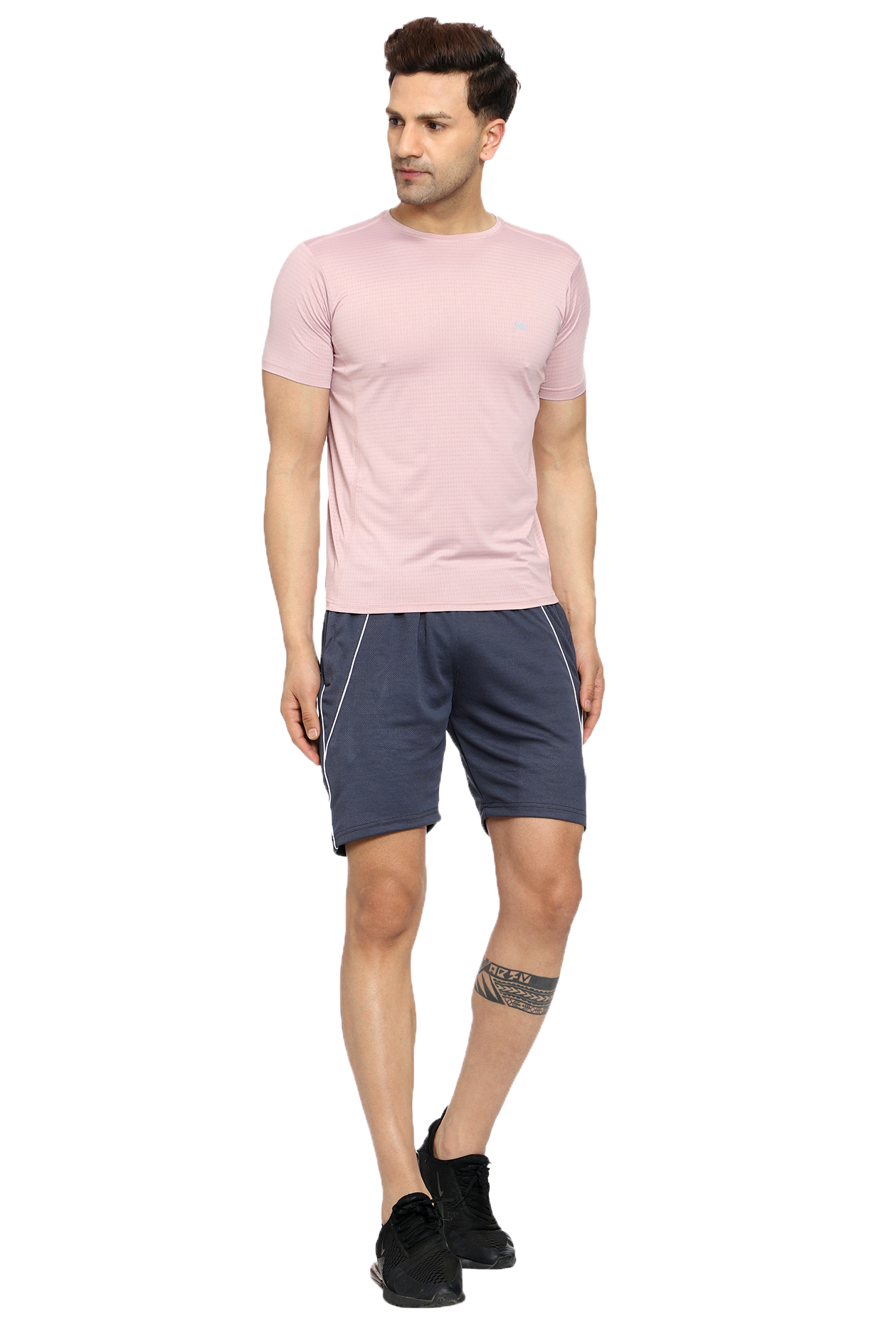 Maxfit Men Regular Fit Peach Cool Run T-Shirt