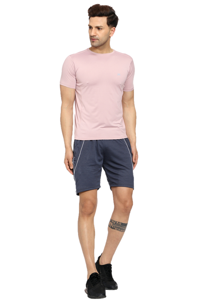 Maxfit Men Regular Fit Peach Cool Run T-Shirt