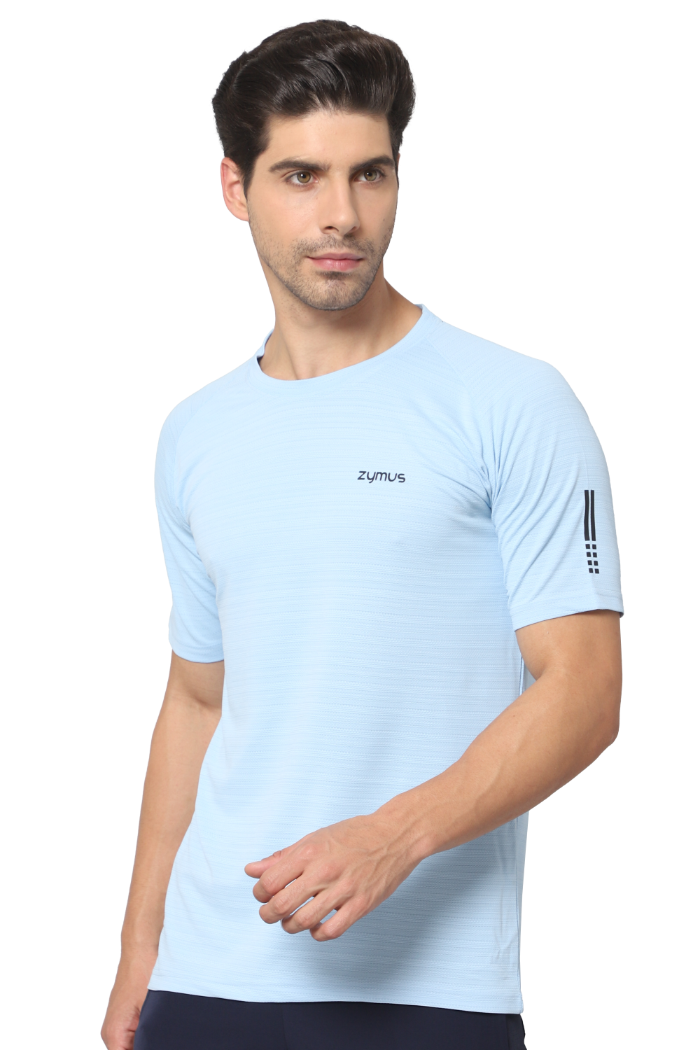 Zymus Men Regular Fit Blue T-Shirt