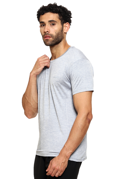 Maxfit Round Neck Blue Regular Fit T-Shirt