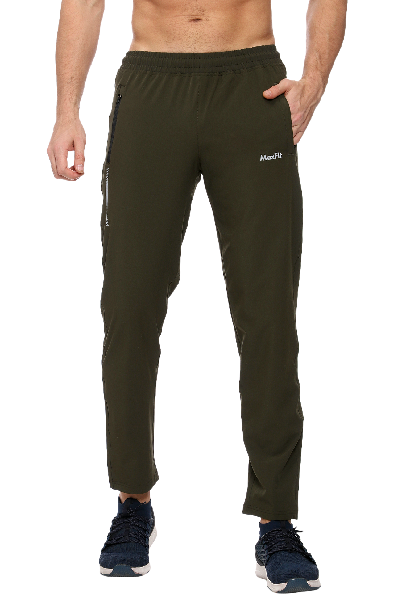 Maxfit - Track Pant NS Lycra (Olive)