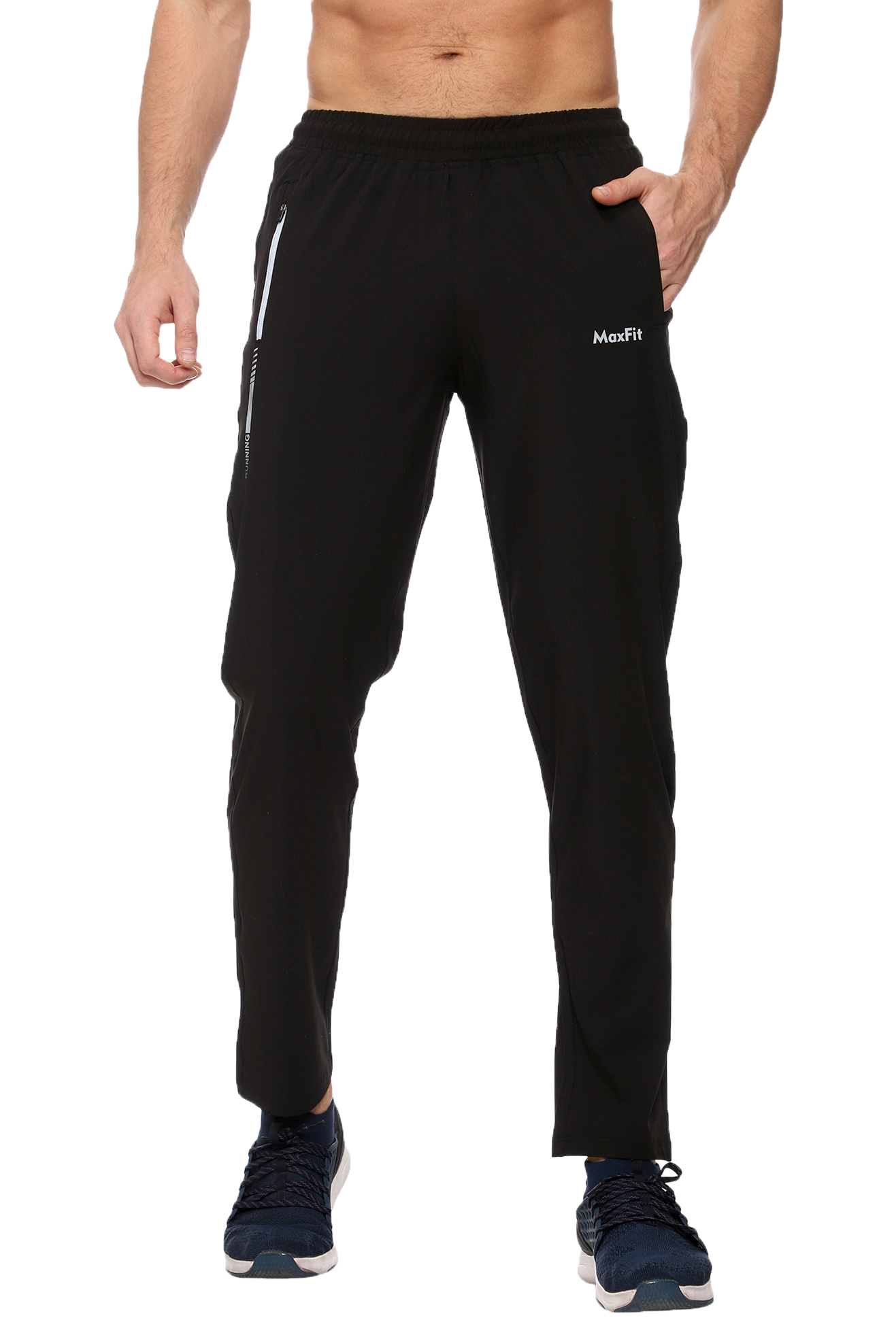 Maxfit - Track Pant NS Lycra (Black)