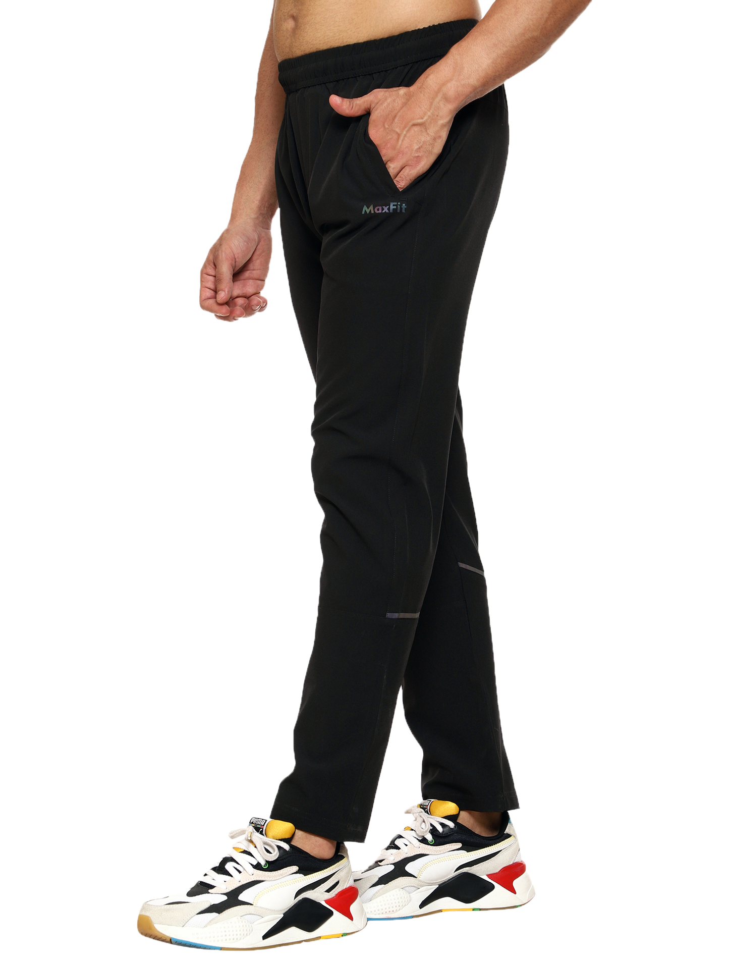 Maxfit - Track Pant Active Run NS Lycra 2 (Black)