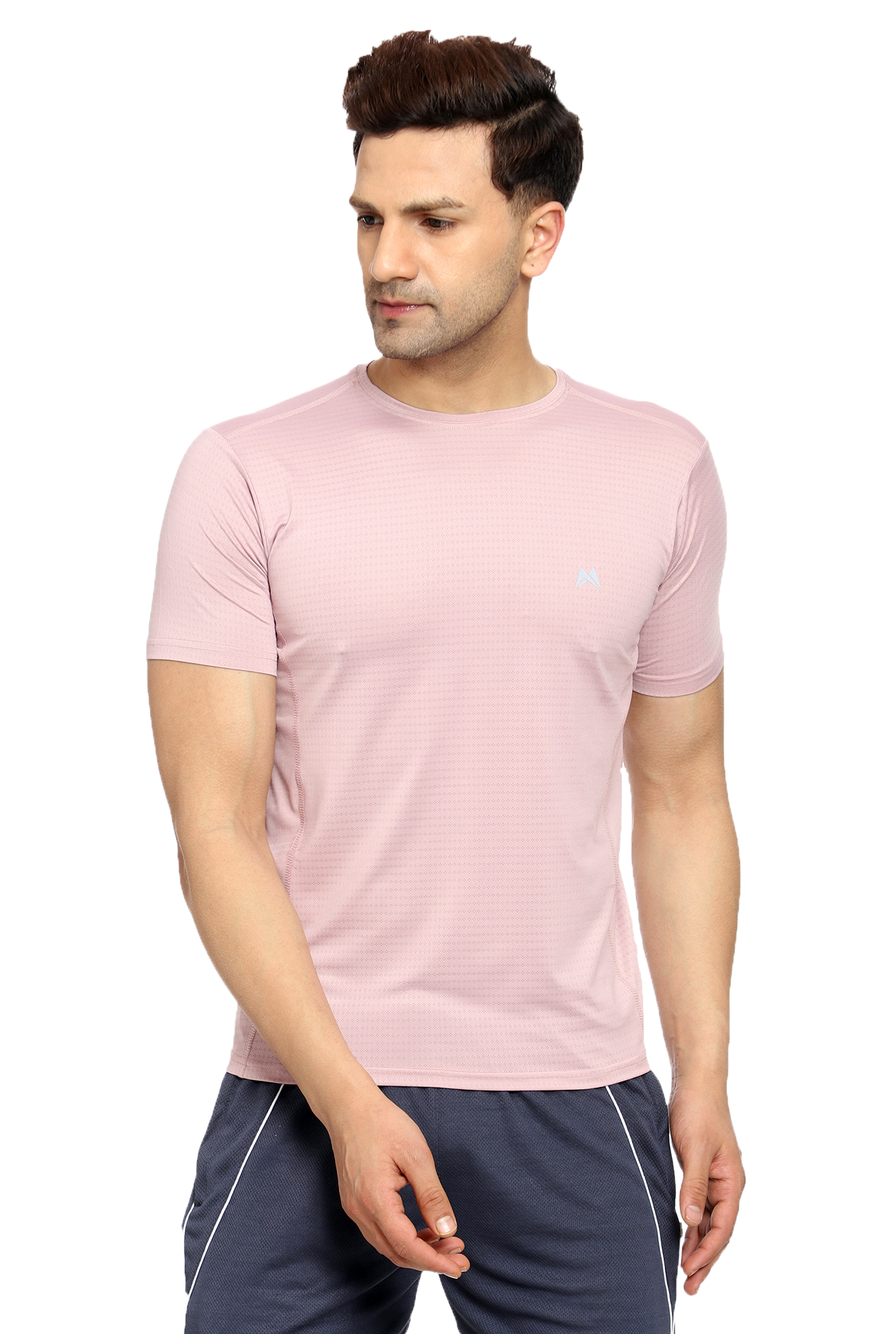 Maxfit Men Regular Fit Peach Cool Run T-Shirt