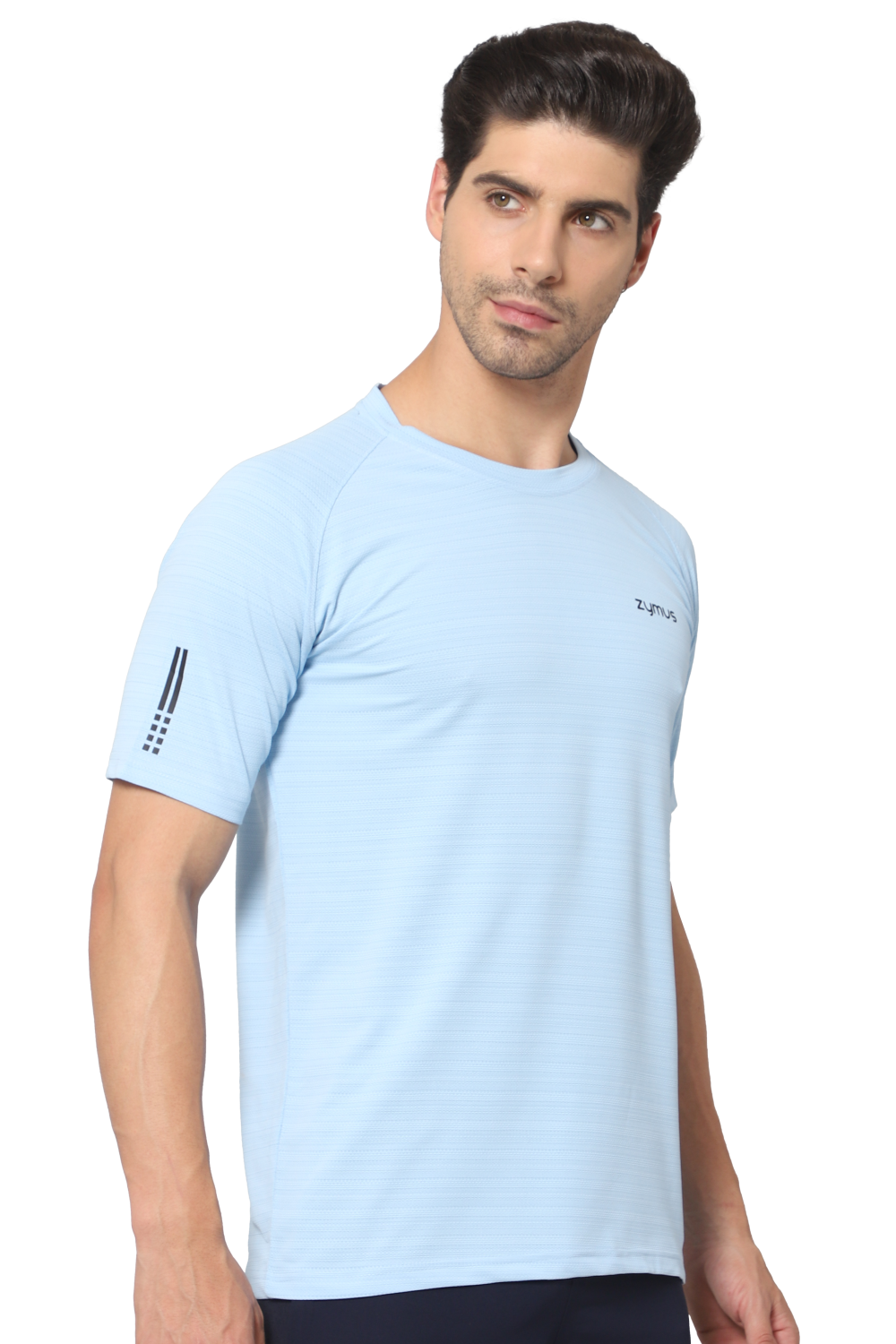 Zymus Men Regular Fit Blue T-Shirt