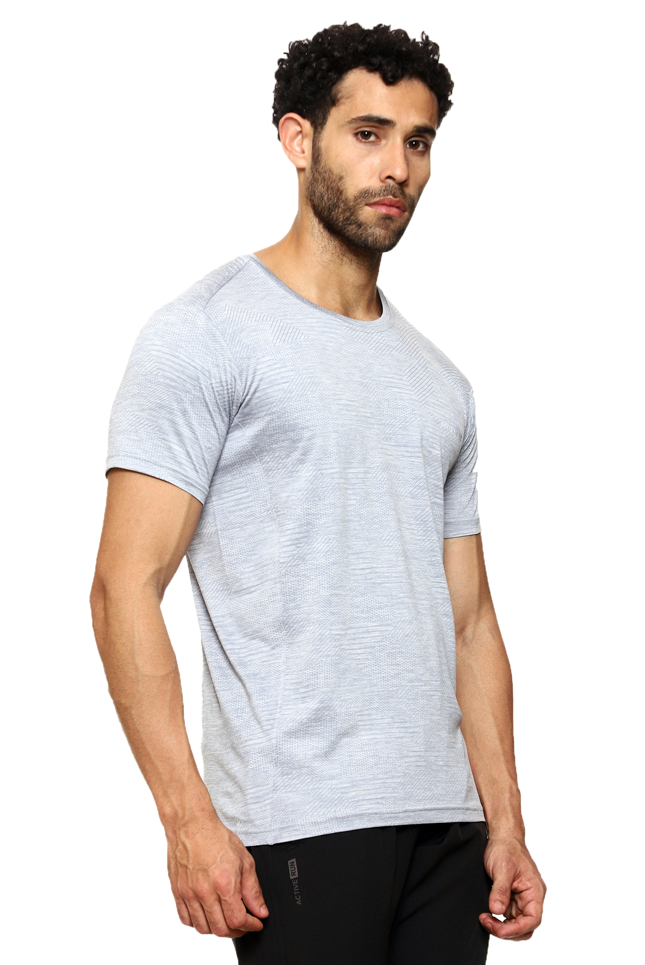 Maxfit Round Neck Blue Regular Fit T-Shirt