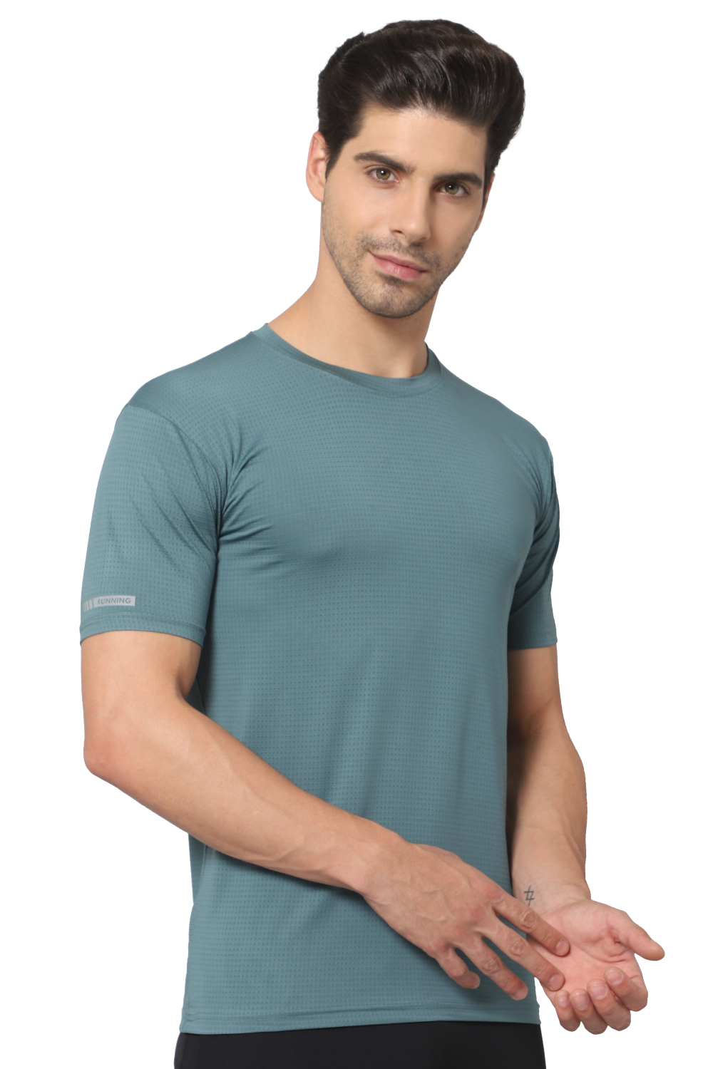 Zymus Men Regular Fit Green T-Shirt