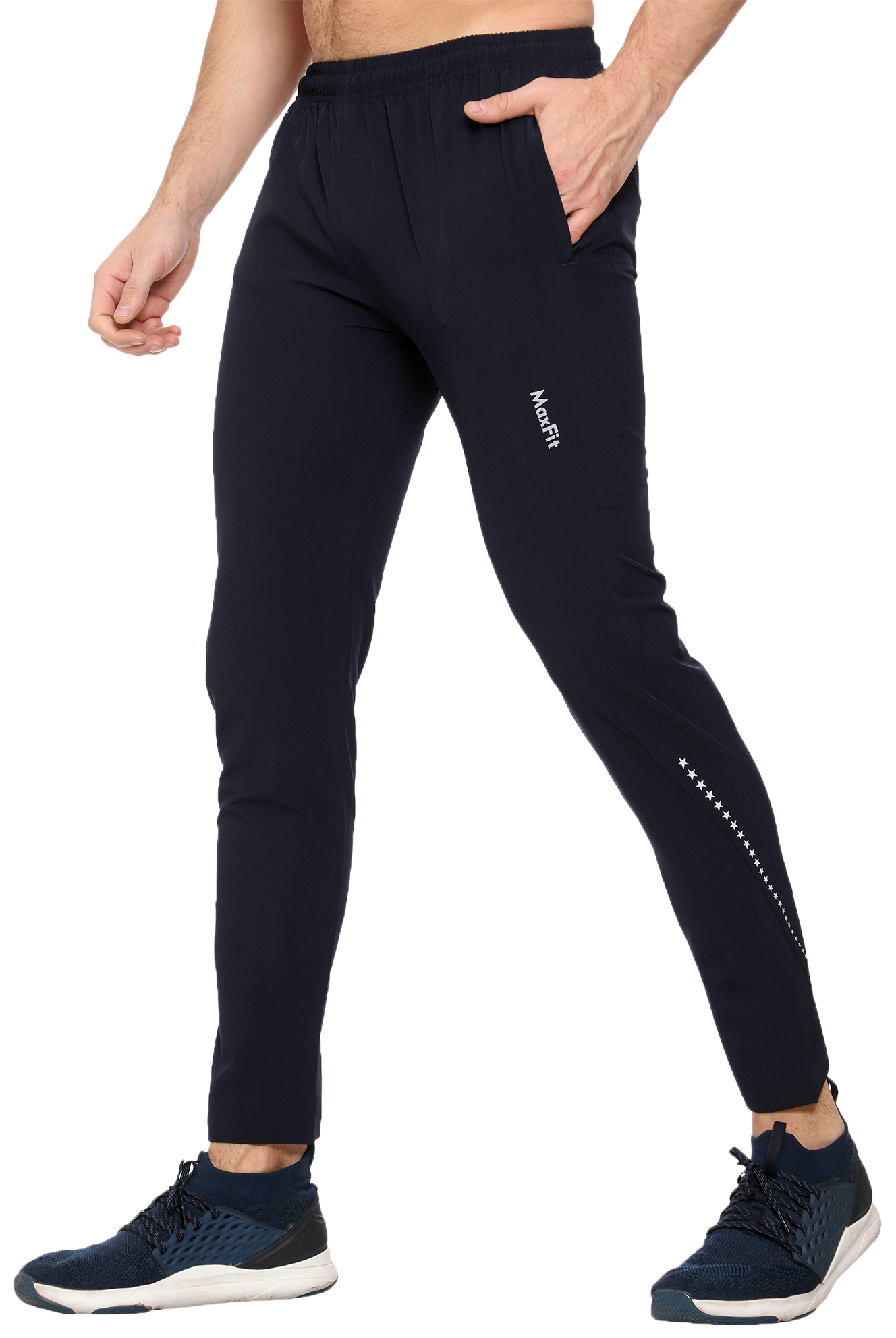 Maxfit - Track Pant Active Run NS Lycra (Navy)