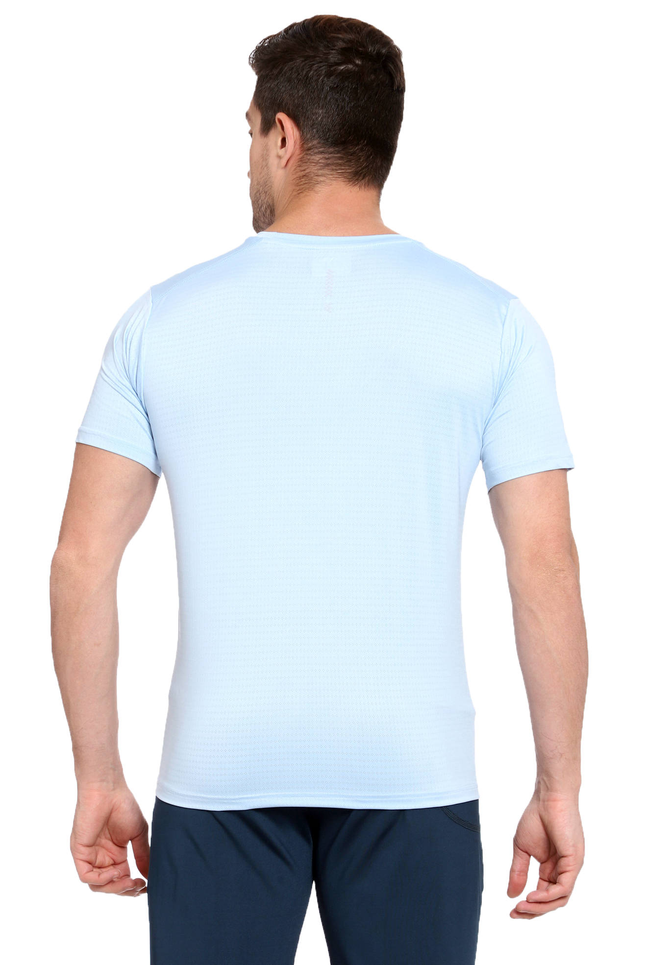 Maxfit Men Regular Fit Blue Cool Run T-Shirt