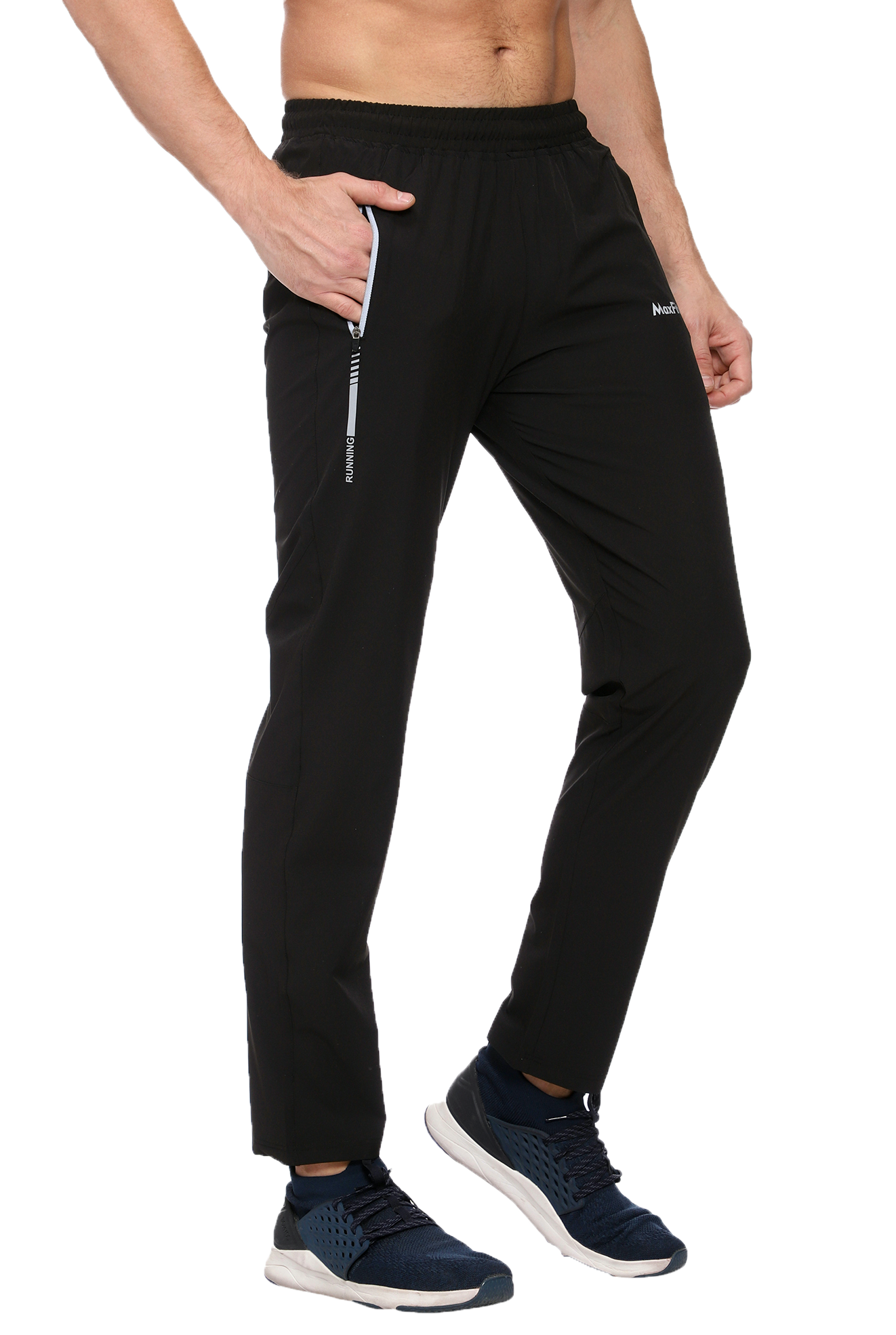 Maxfit - Track Pant NS Lycra (Black)