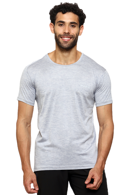 Maxfit Round Neck Blue Regular Fit T-Shirt