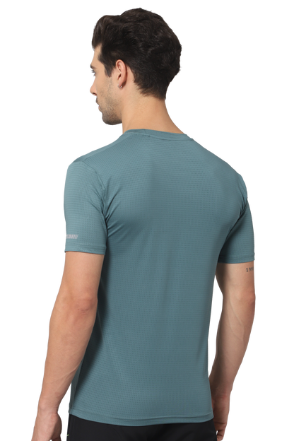 Zymus Men Regular Fit Green T-Shirt