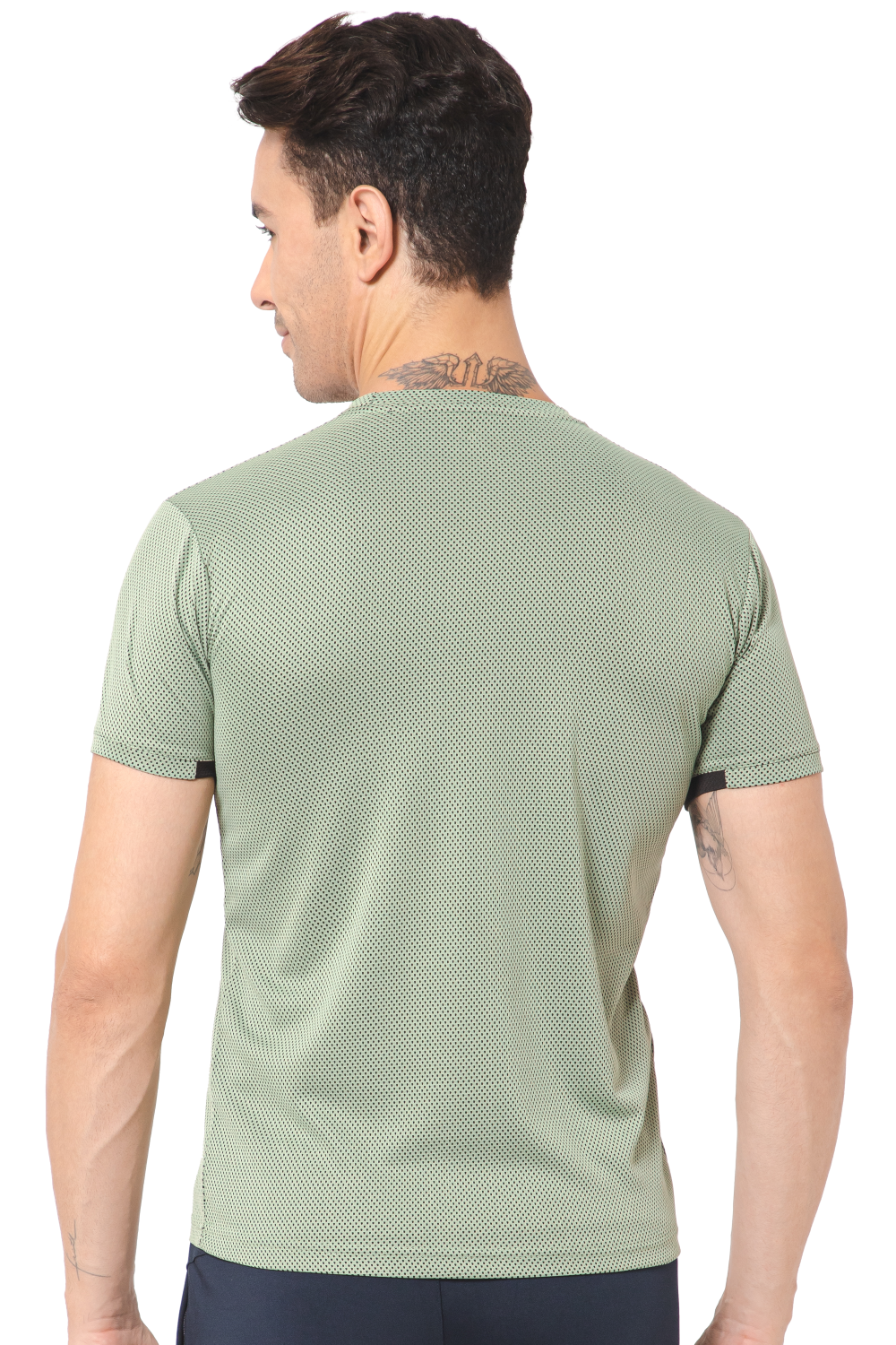 Zymus Men Green Round Neck T-Shirt