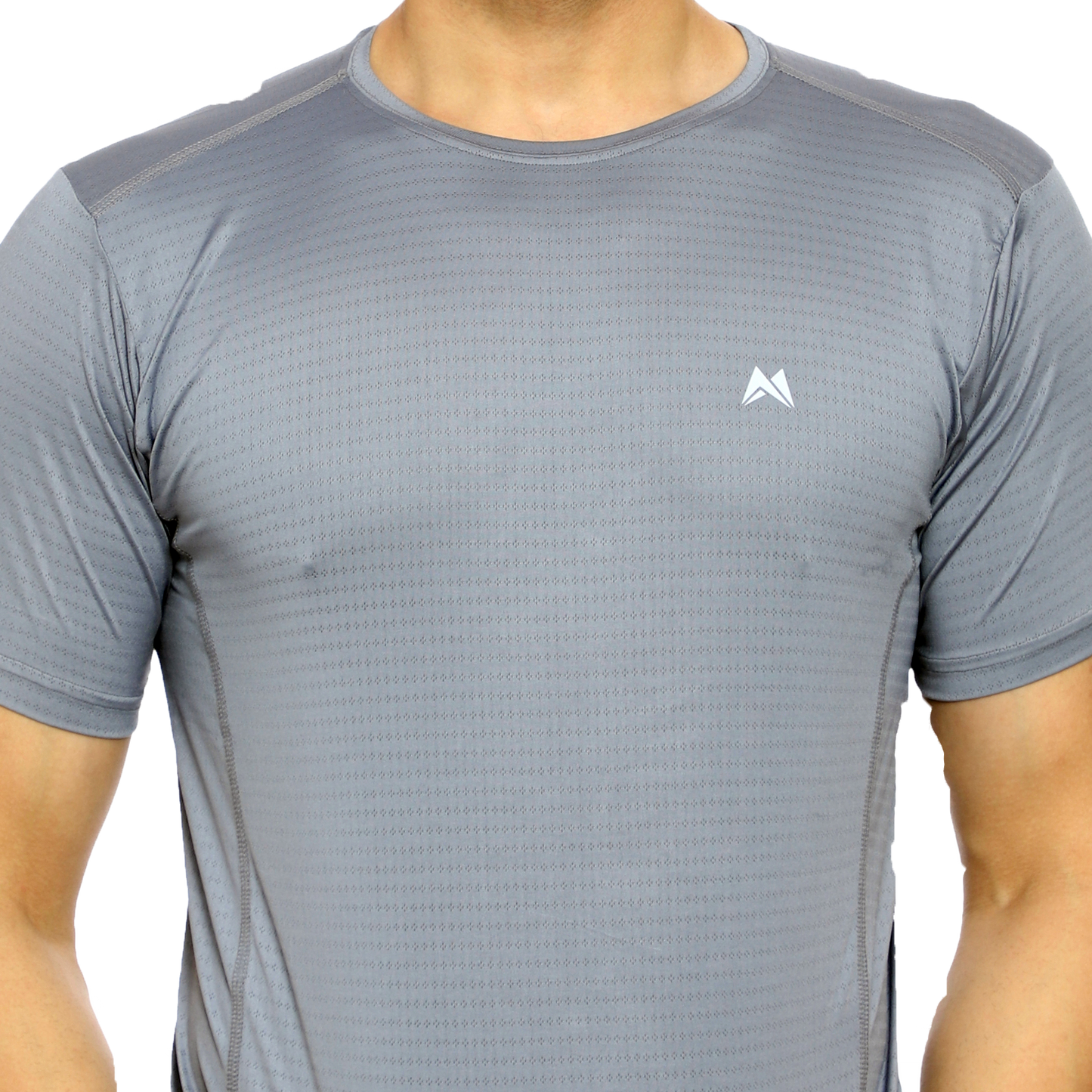 Maxfit Men Regular Fit Grey Cool Run T-Shirt