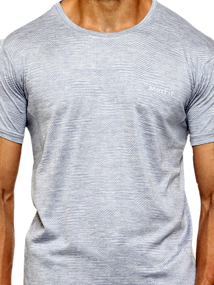 Maxfit Round Neck Blue Regular Fit T-Shirt