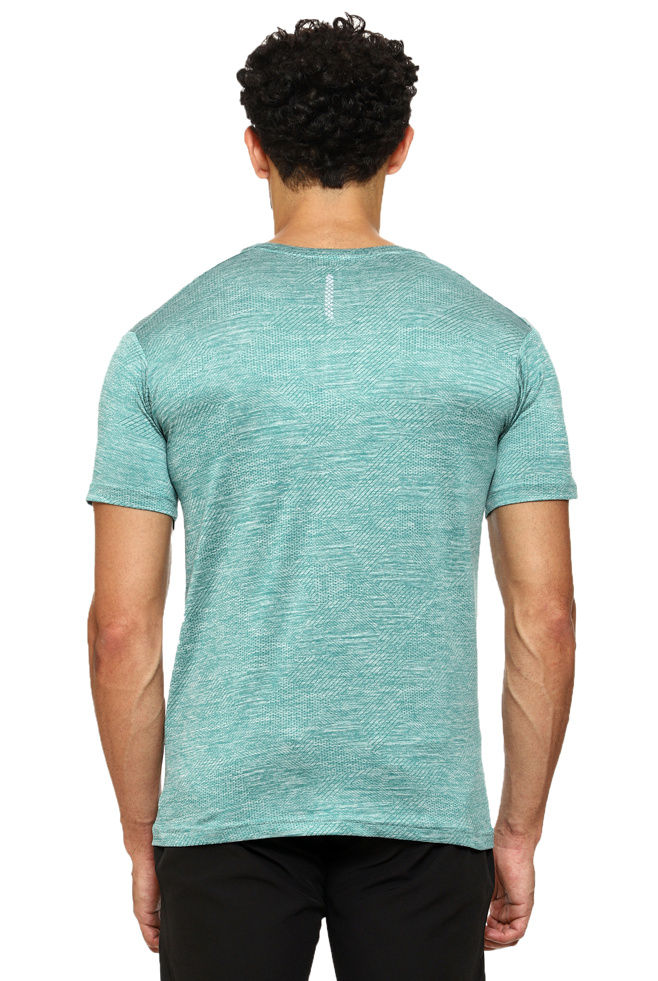 Maxfit Round Neck Green Regular Fit T-Shirt