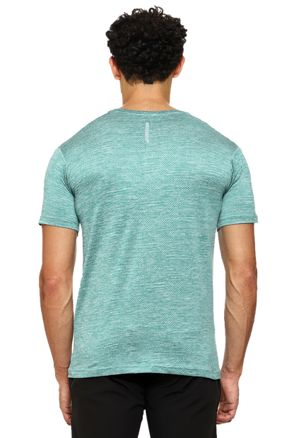 Maxfit Round Neck Green Regular Fit T-Shirt