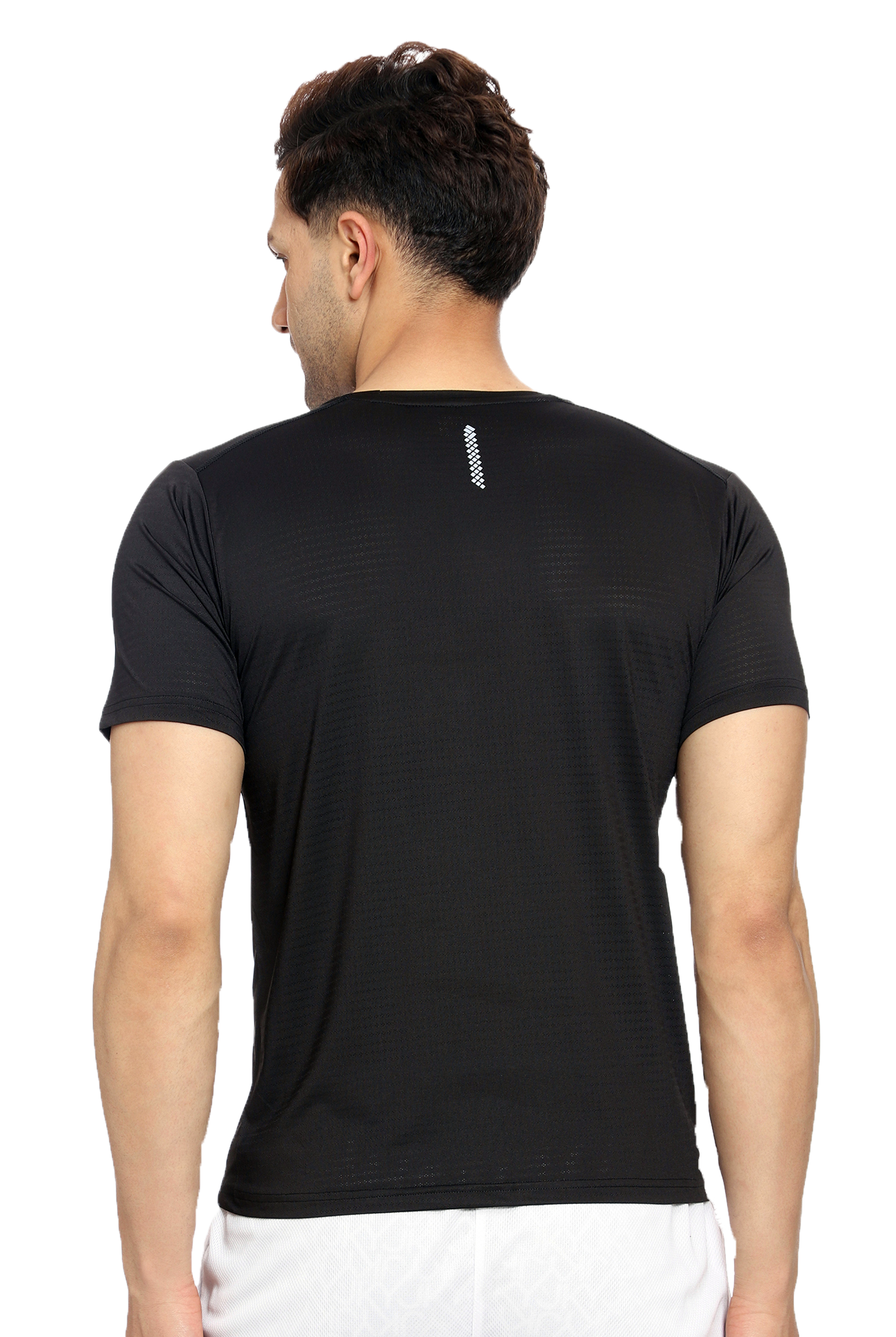 Maxfit Men Regular Fit Black Cool Run T-Shirt