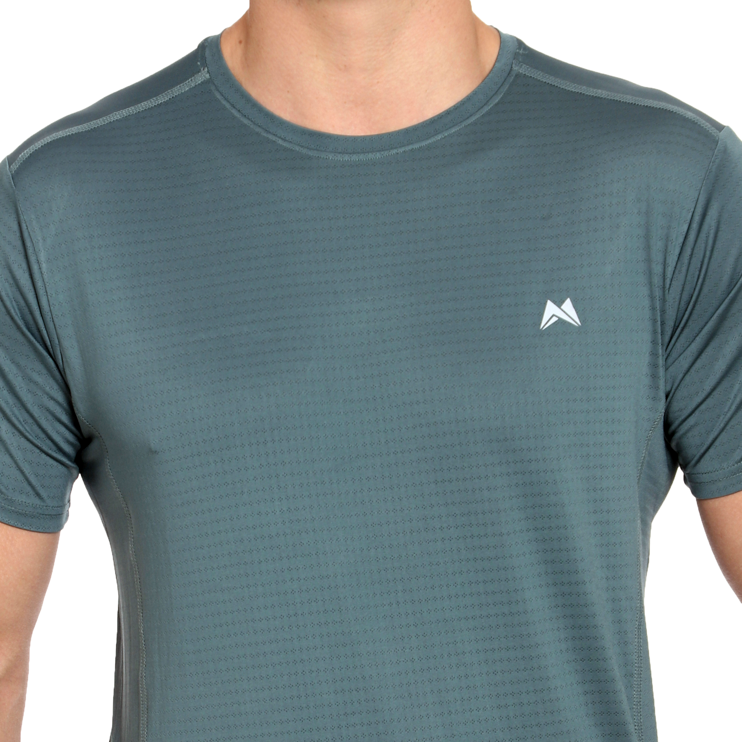 Maxfit Men Regular Fit Green Cool Run T-Shirt