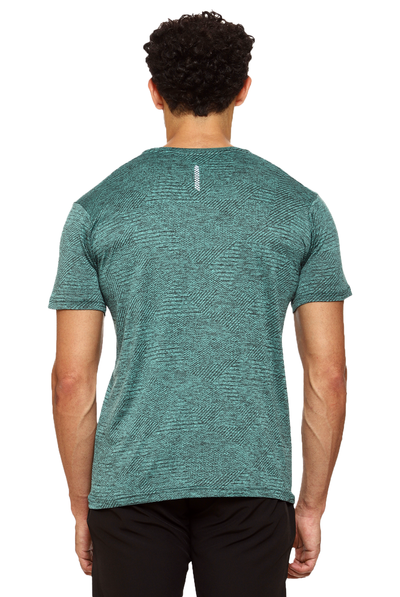 Maxfit Round Neck Green Regular Fit T-Shirt