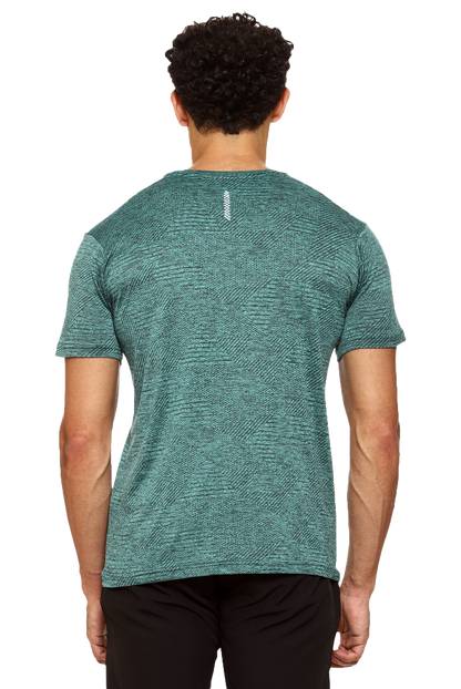 Maxfit Round Neck Green Regular Fit T-Shirt