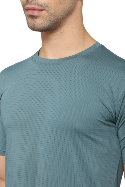 Zymus Men Regular Fit Green T-Shirt