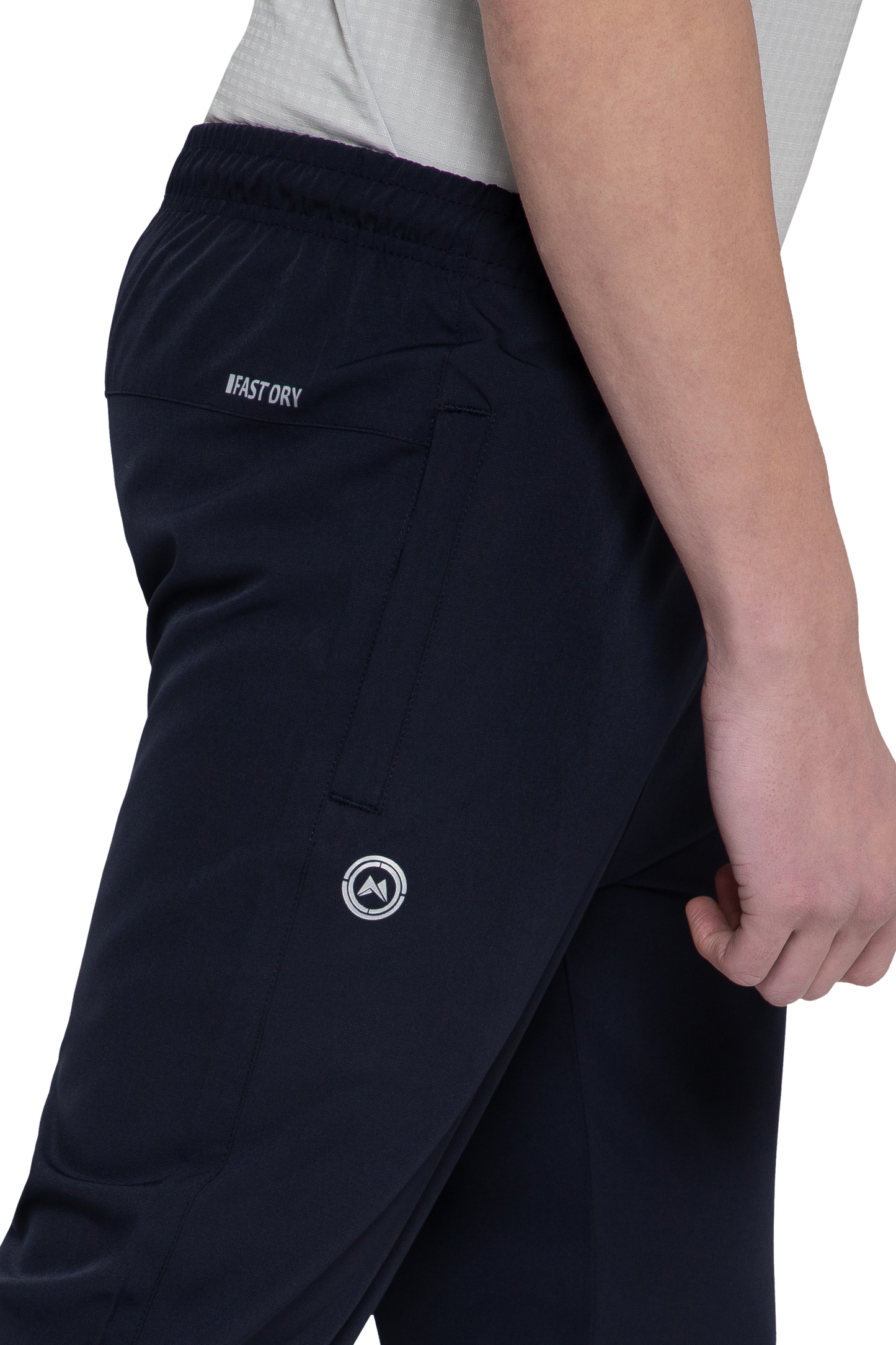 Mexofit Navy Blue Regular Fit Terry Solid Track Pants