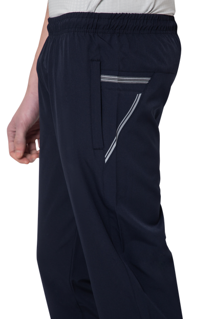 Mexofit Navy Blue Regular Fit Terry Solid Track Pants