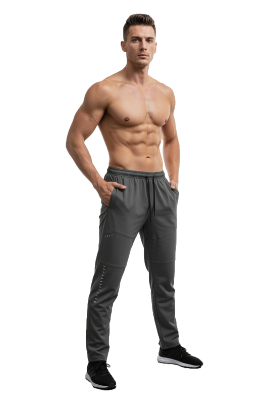 Mexofit Dark Grey Mens Regular Fit Furious Track Pants: Unleash Your Speed