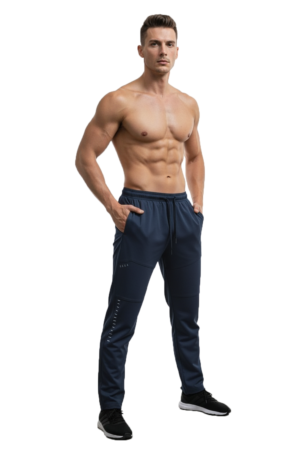 Mexofit Navy Blue Mens Regular Fit Furious Track Pants: Unleash Your Speed