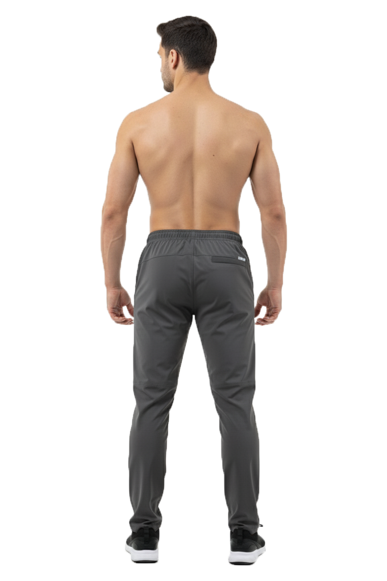 Mexofit Dark Grey Mens Regular Fit Furious Track Pants: Unleash Your Speed