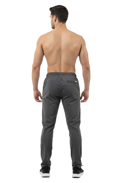 Mexofit Dark Grey Mens Regular Fit Furious Track Pants: Unleash Your Speed