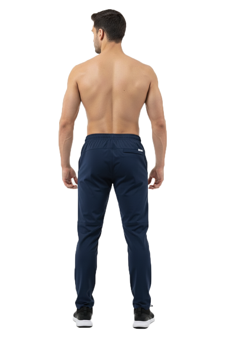 Mexofit Navy Blue Mens Regular Fit Furious Track Pants: Unleash Your Speed