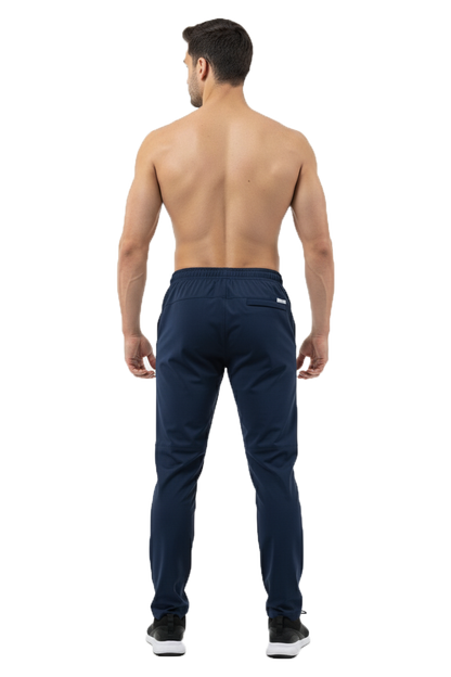 Mexofit Navy Blue Mens Regular Fit Furious Track Pants: Unleash Your Speed