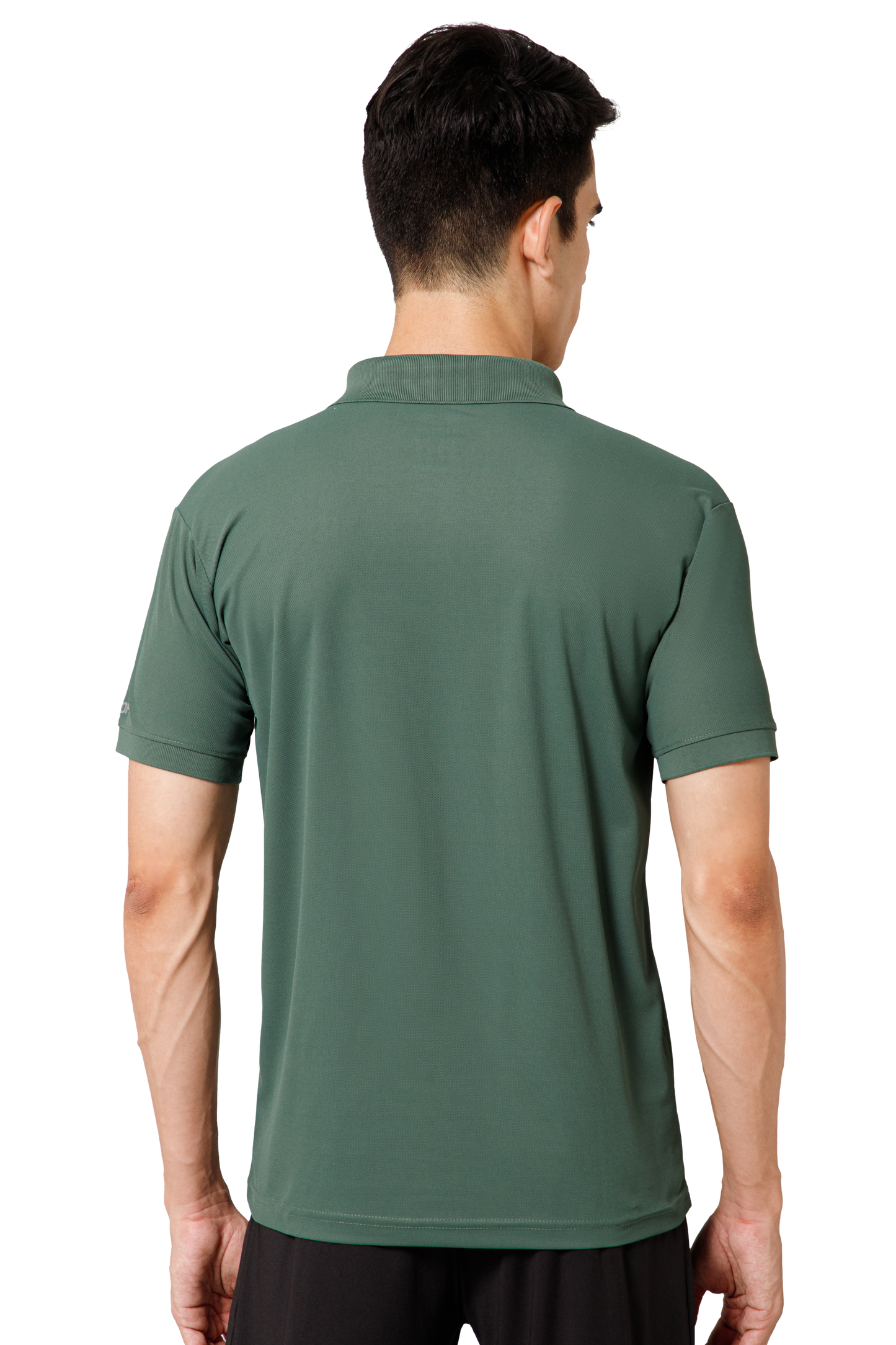 Mexofit Solid Mens Green Regular Fit Polo T-Shirt